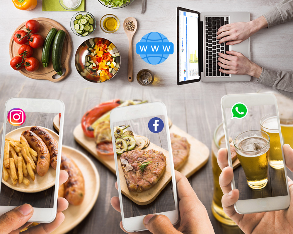 ordini on line cibi e pizza da asporto applicazione